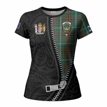 Gayre Tartan Women T shirt New Zealand Pattern Unique Zipper Stylized