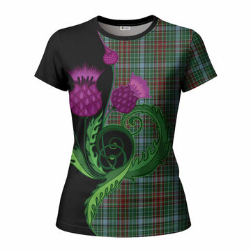 Gayre Tartan Women T shirt Traditional Scottish Thistle