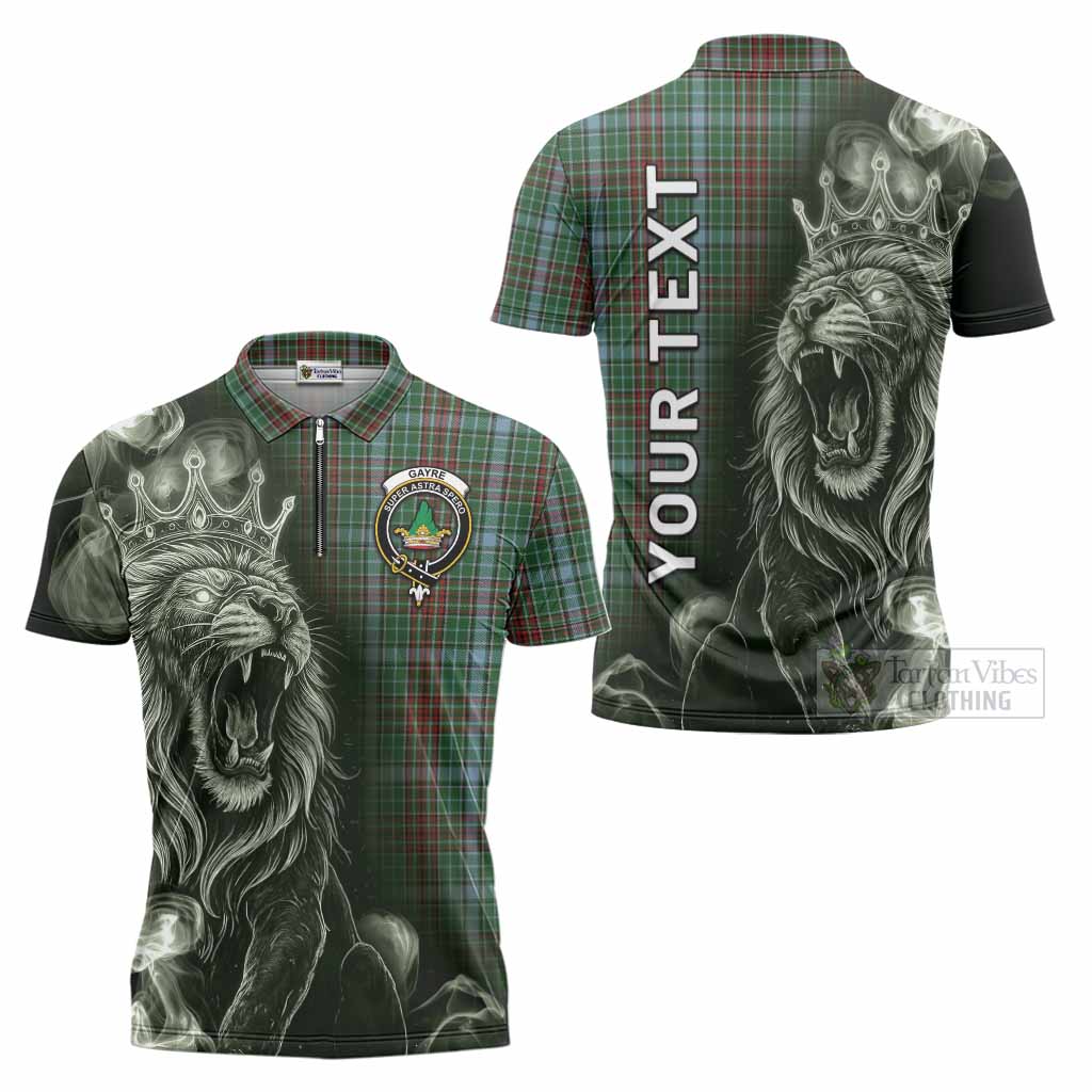 Gayre Tartan Zipper Polo Shirt Roaring Lion Heritage