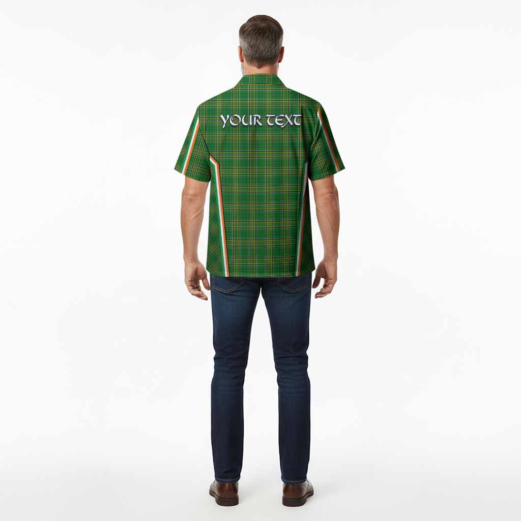 Geary Irish Clan Coat of Arm Tartan Hawaiian Shirt Flag Style