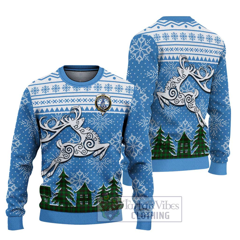 Ged Clan Christmas Ugly Sweater Celtic Reindeer Style Unisex - Tartan Vibes Clothing