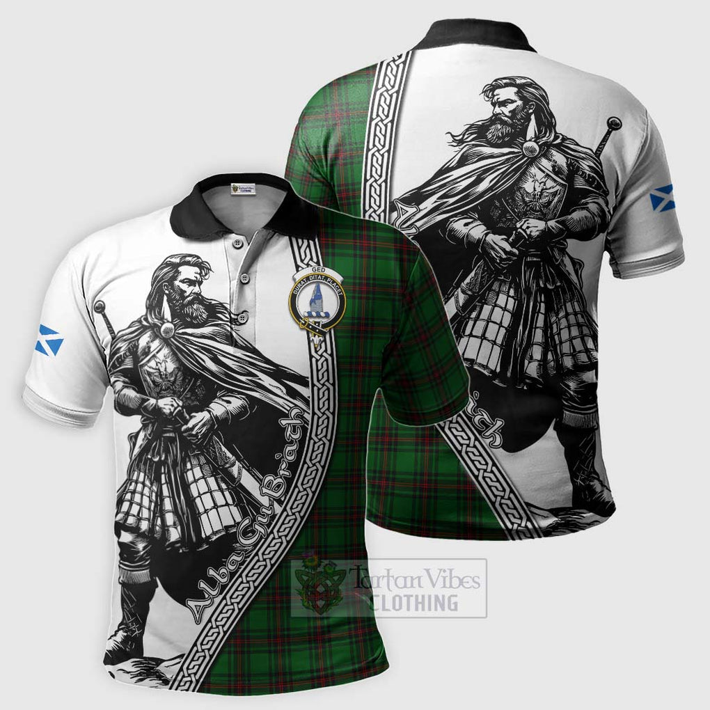 Ged Tartan Clan Crest Polo Shirt with Highlander Warrior Celtic Style Kid - Tartan Vibes Clothing