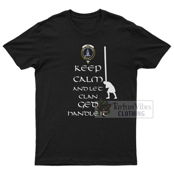 Ged Clan Men's T-Shirt: Keep Calm and Let the Clan Handle It Caber Toss Highland Games Style 4XL - 2D-tartanvibesclothing