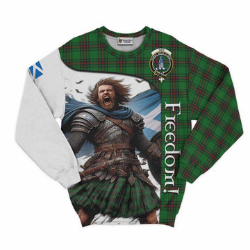 Ged Crest Tartan Sweatshirt Inspired by the Freedom of Scottish Warrior Unisex - Tartan Vibes Clothing