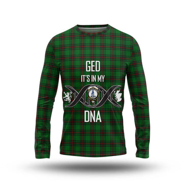 Ged Tartan Long Sleeve T-Shirt with Family Crest DNA In Me Style Unisex - Tartan Vibes Clothing