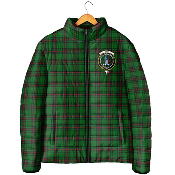 Ged Tartan Padded Jacket with Family Crest