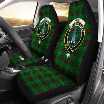 Ged Tartan Car Seat Cover with Family Crest One Size - Tartan Vibes Clothing