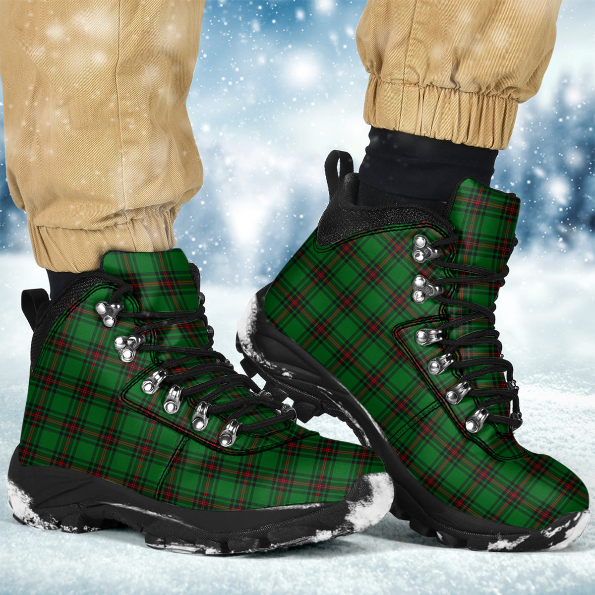 Ged Tartan Alpine Boots Men's Boots - Tartan Vibes Clothing