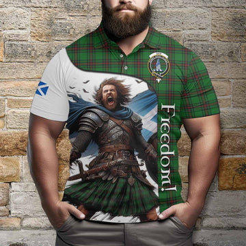 Ged Crest Tartan Polo Shirt Inspired by the Freedom of Scottish Warrior Kid - Tartan Vibes Clothing
