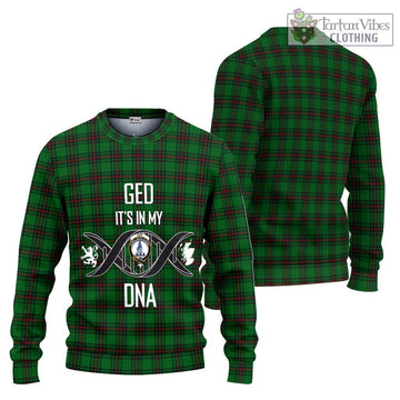 Ged Tartan Ugly Sweater with Family Crest DNA In Me Style Unisex - Tartan Vibes Clothing