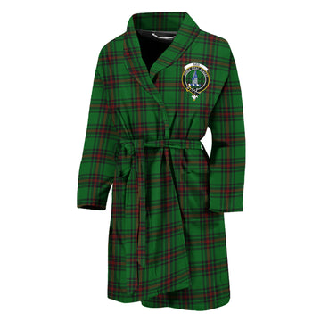 Ged Tartan Bathrobe with Family Crest Unisex M - Tartan Vibes Clothing