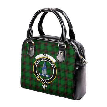 Ged Tartan Shoulder Handbags with Family Crest - Tartan Vibes Clothing