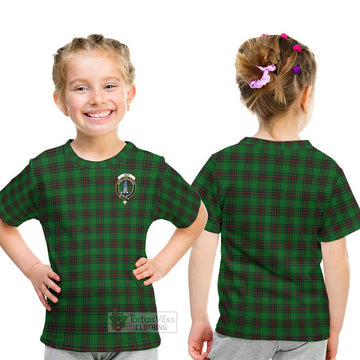 Ged Tartan Kid T-Shirt with Family Crest - Tartan Vibes Clothing