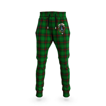 Ged Tartan Joggers Pants with Family Crest