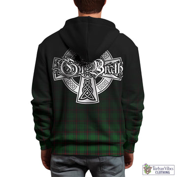 Ged Tartan Hoodie Featuring Alba Gu Brath Family Crest Celtic Inspired