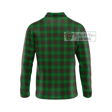 Ged Tartan Long Sleeve Polo Shirt with Family Crest DNA In Me Style - Tartan Vibes Clothing