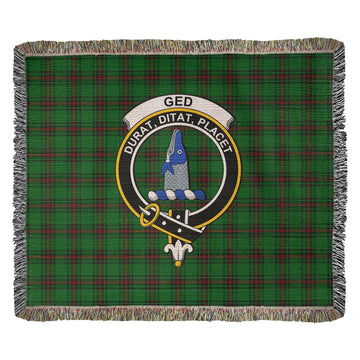 Ged Tartan Woven Blanket with Family Crest