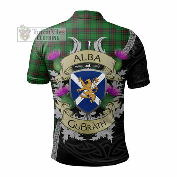 Ged Tartan Family Crest Polo Shirt Lion Rampant Royal Thistle Shield Celtic Inspired - Tartan Vibes Clothing