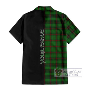 Ged Tartan Hawaiian Shirt with Family Crest and Half Of Me Style - Tartan Vibes Clothing