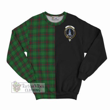 Ged Tartan Sweatshirt with Family Crest and Half Of Me Style - Tartan Vibes Clothing