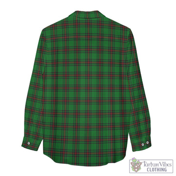 Tartan Vibes Clothing Ged Tartan Womens Casual Shirt with Family Crest