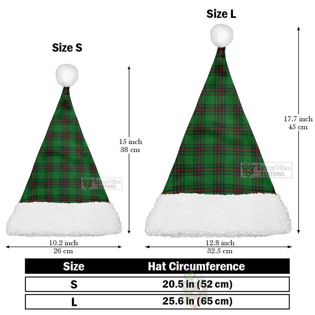Ged Tartan Christmas Santa Hats Christmas Hat L 25.6in (65cm) - Tartan Vibes Clothing