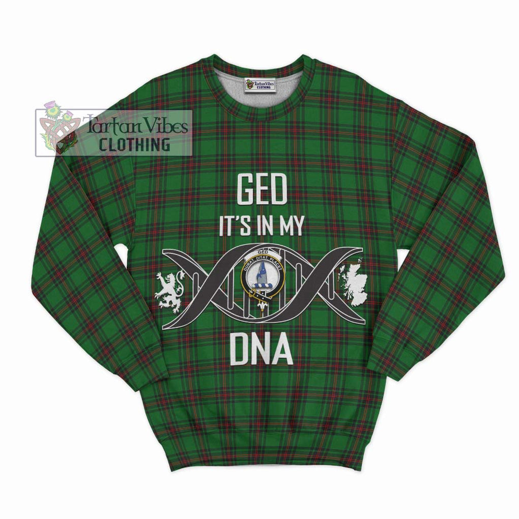 Ged Tartan Sweatshirt with Family Crest DNA In Me Style - Tartan Vibes Clothing
