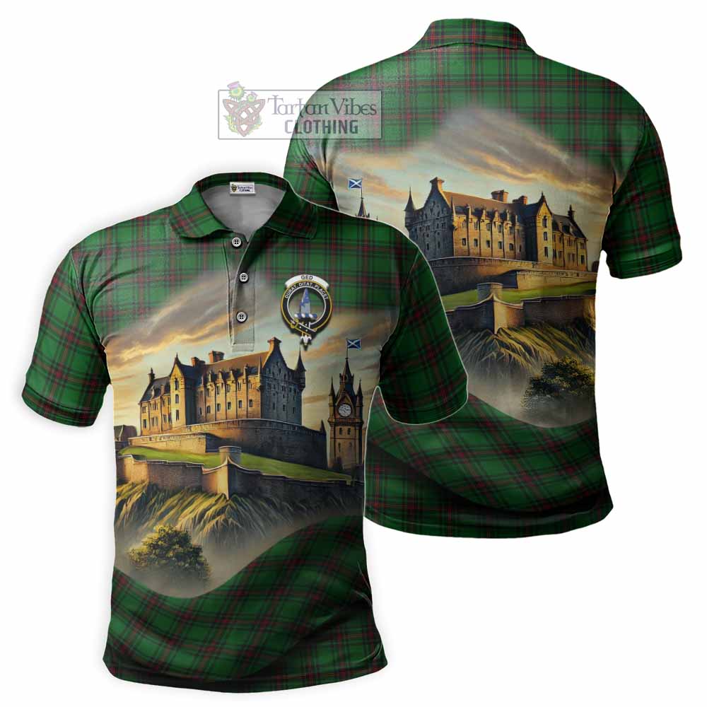 Ged Tartan Family Crest Polo Shirt with Scottish Ancient Castle Style - Tartan Vibes Clothing