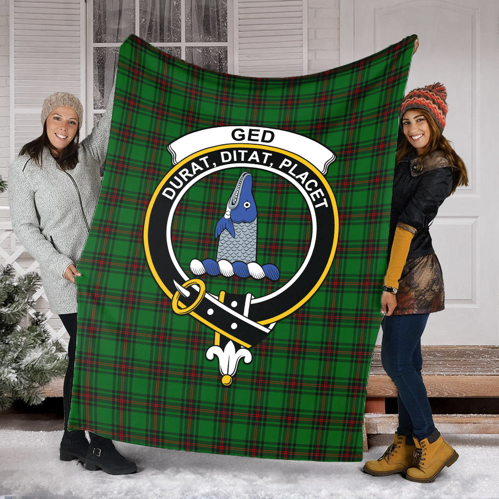Ged Tartan Blanket with Family Crest - Tartan Vibes Clothing