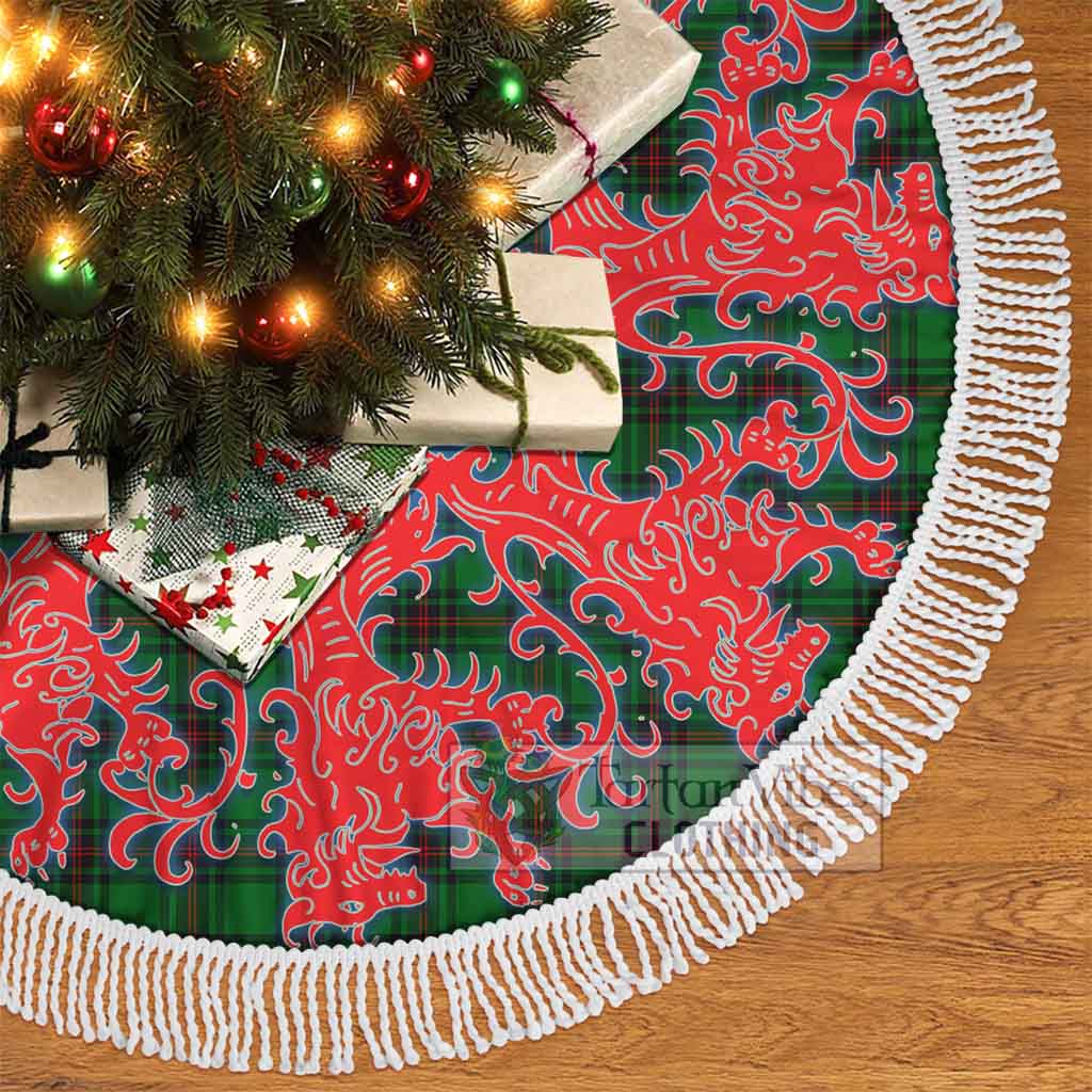 Ged Tartan Christmas Tree Skirt Lion Rampant Style - Tartan Vibes Clothing