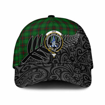 Ged Crest Tartan Classic Cap with New Zealand Silver Fern Half Style