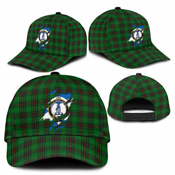 Ged Tartan Classic Cap with Family Crest In Me Style