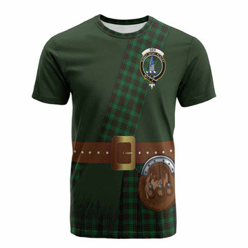 Ged Tartan Crest Cotton T-shirt Kilt Costume Style