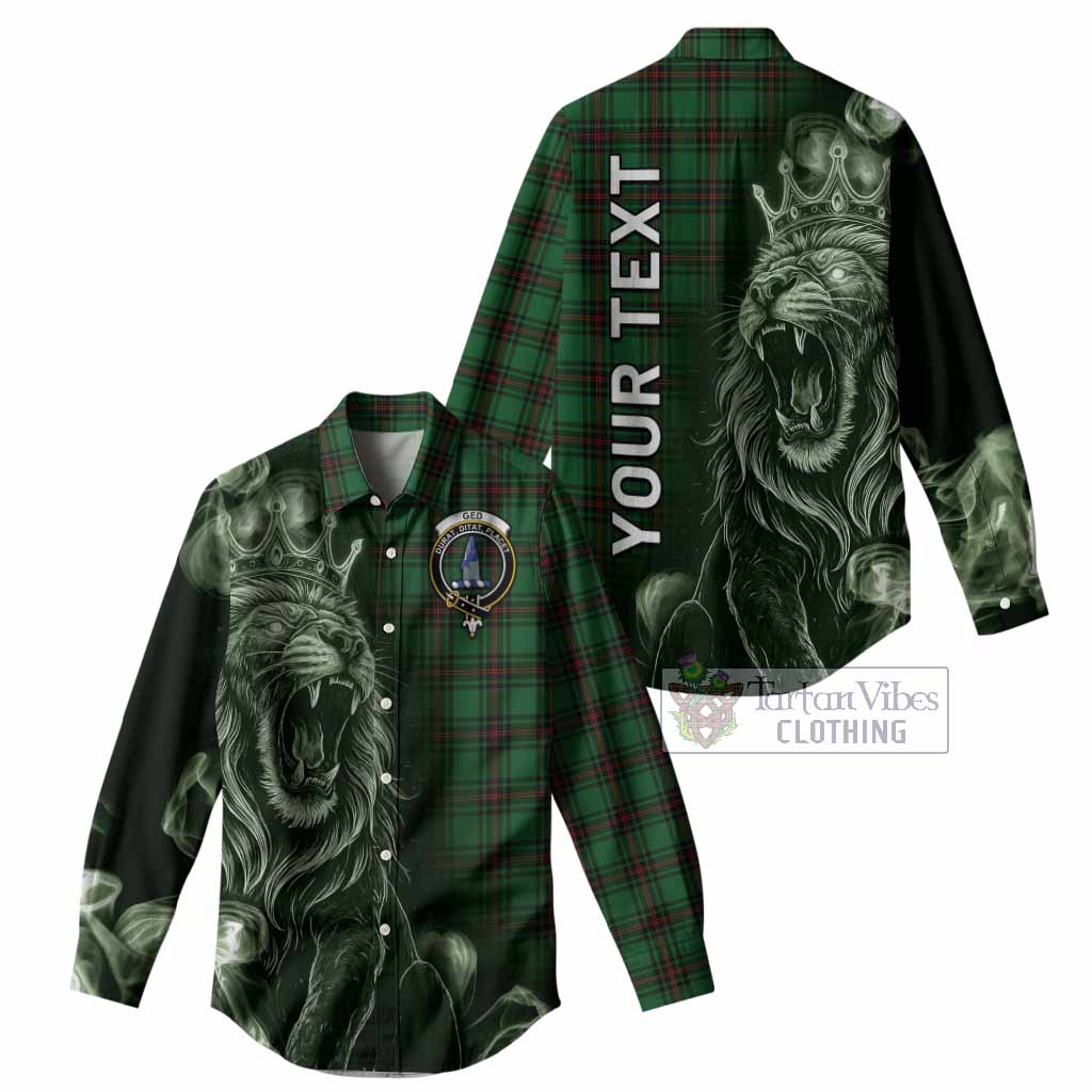 Ged Tartan Women Casual Shirt Roaring Lion Heritage