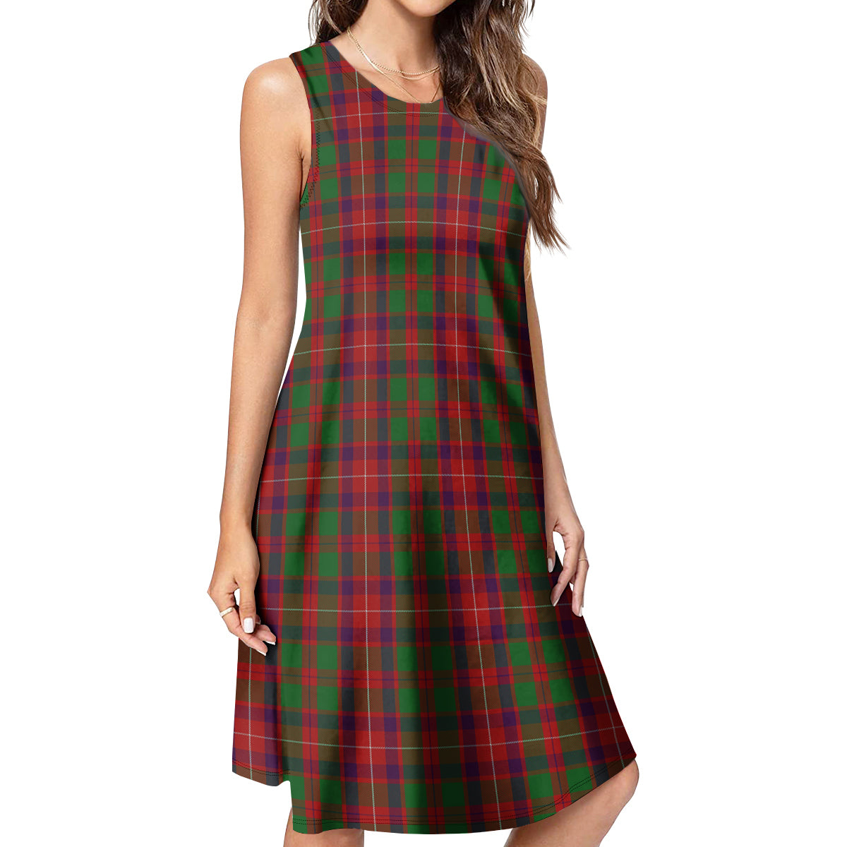Geddes Tartan Womens Casual Dresses 4XL - Tartan Vibes Clothing