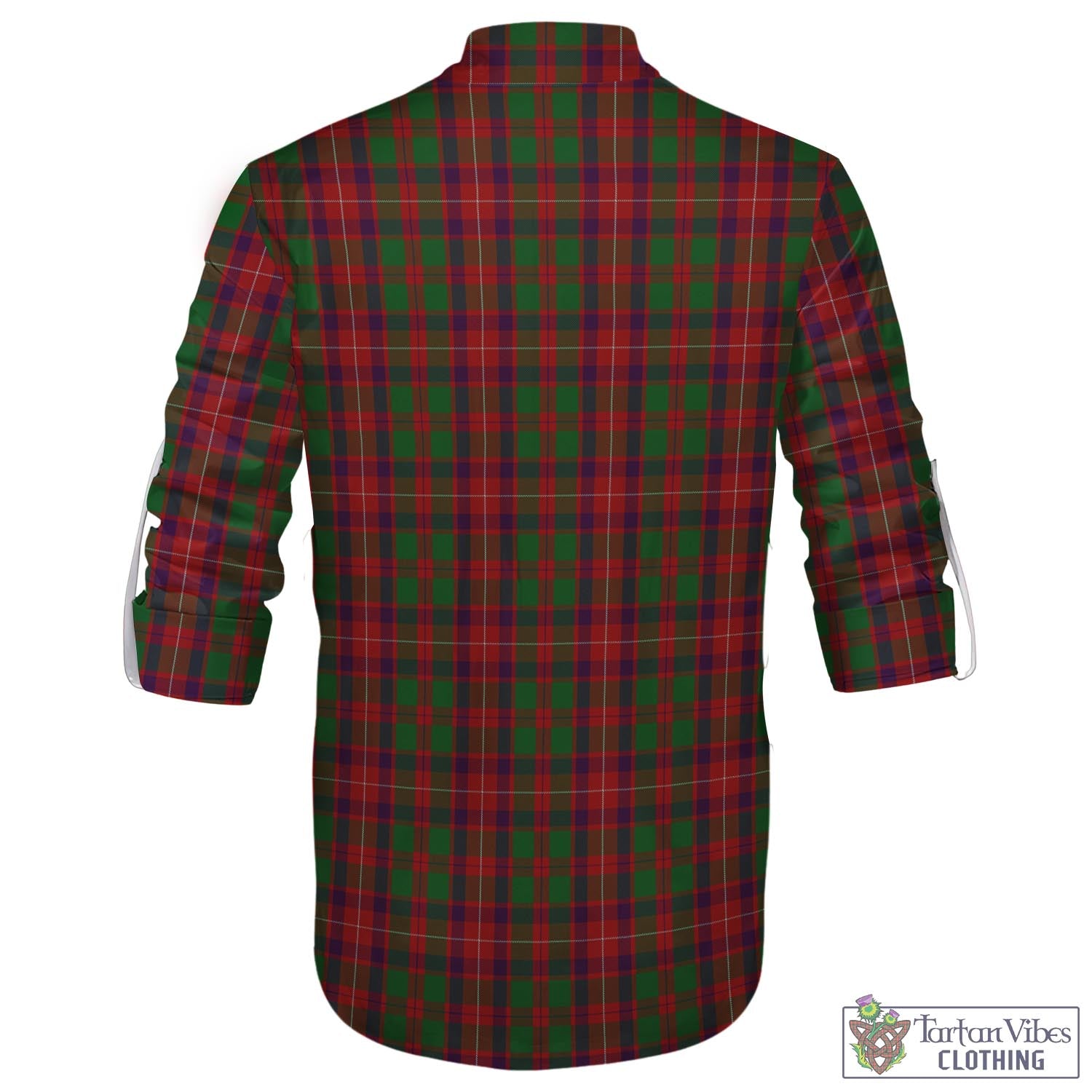 Tartan Vibes Clothing Geddes Tartan Men's Scottish Traditional Jacobite Ghillie Kilt Shirt