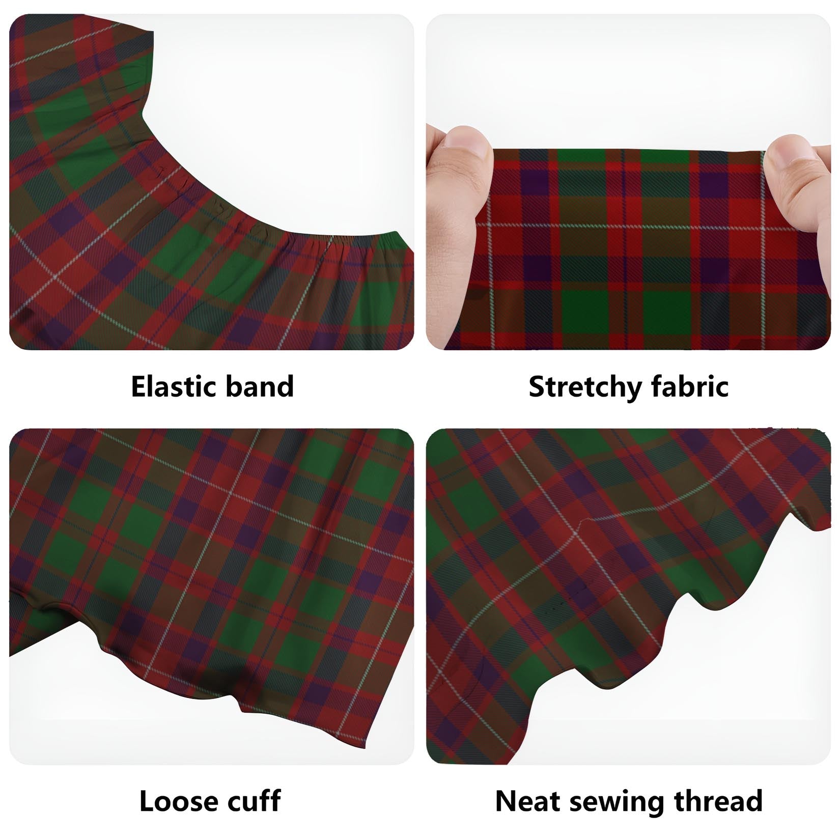 Geddes Tartan Off Shoulder Long Dress - Tartan Vibes Clothing