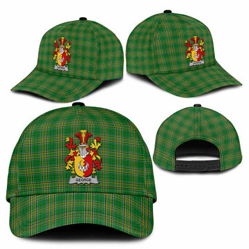 George Irish Clan Tartan Classic Cap with Coat of Arms