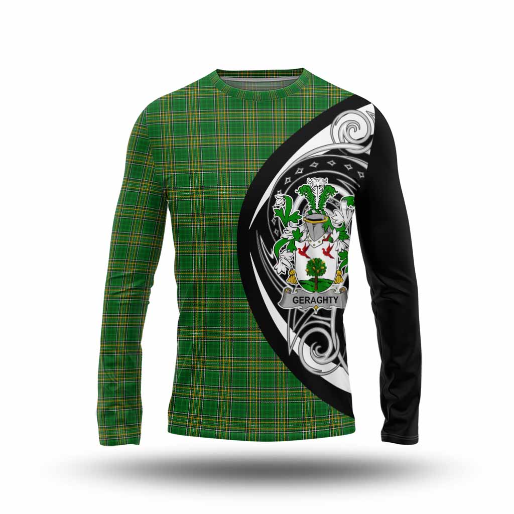 Geraghty Irish Clan Long Sleeve T-Shirt Celtic Circle Style Unisex - Tartan Vibes Clothing