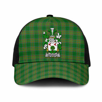 Geraghty Irish Coat of Arms Tartan Mesh Trucker Cap