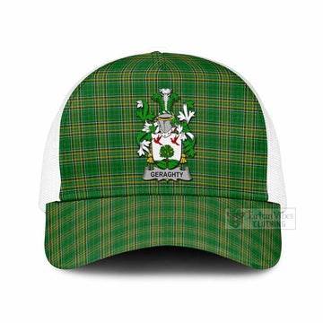 Geraghty Irish Coat of Arms Tartan Mesh Trucker Cap