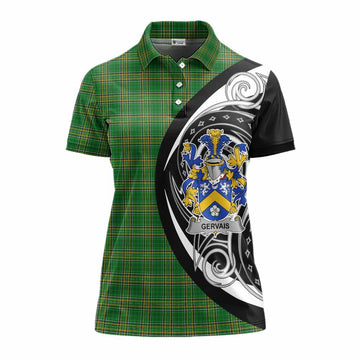 Gervais Irish Clan Women's Polo Shirt Celtic Circle Style Women - Tartan Vibes Clothing