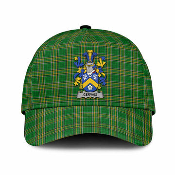 Gervais Irish Clan Tartan Classic Cap with Coat of Arms