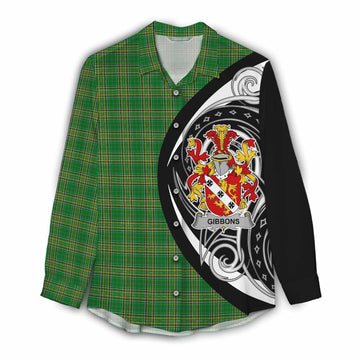 Tartan Vibes Clothing Gibbons Irish Clan Women's Casual Shirt Celtic Circle Style