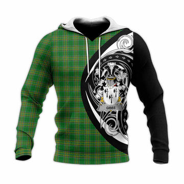 Tartan Vibes Clothing Gibbs Irish Clan Knitted Hoodie Celtic Circle Style