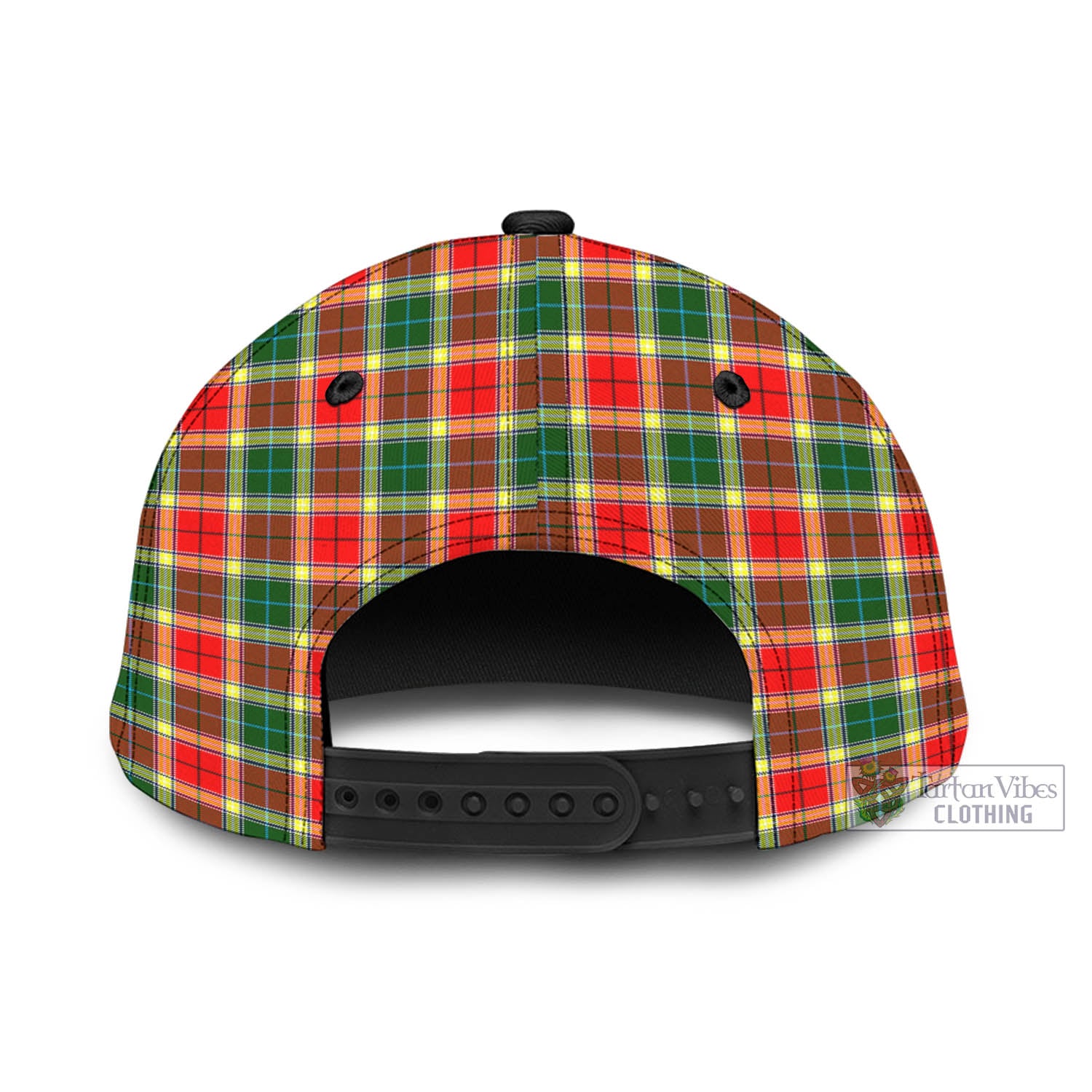 Tartan Vibes Clothing Gibbs Tartan Classic Cap with Family Crest In Me Style