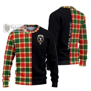 Gibson (Gibbs or Gibsone) Tartan Knitted Sweater with Family Crest and Half Of Me Style Unisex - Tartanvibesclothing Shop