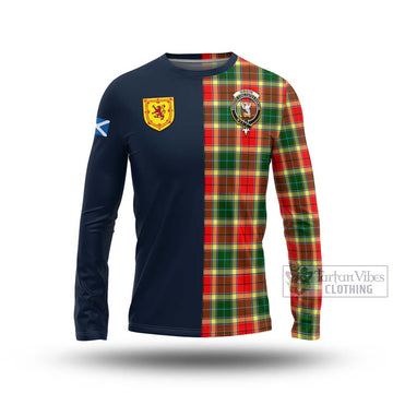 Gibson (Gibbs or Gibsone) Tartan Long Sleeve T-Shirt Alba with Scottish Lion Royal Arm Half Style Unisex - Tartan Vibes Clothing