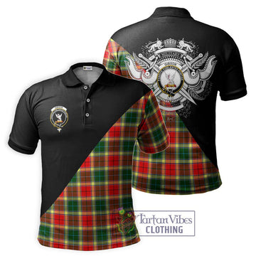 Gibson (Gibbs or Gibsone) Tartan Polo Shirt with Family Crest and Military Logo Style Kid - Tartan Vibes Clothing
