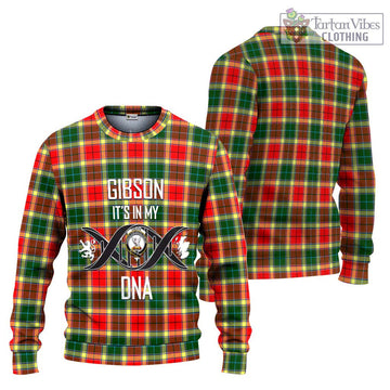 Gibson (Gibbs or Gibsone) Tartan Ugly Sweater with Family Crest DNA In Me Style Unisex - Tartan Vibes Clothing